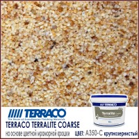 Terralite Coarse A 350-C/Терралит Крупнозернистый A 350-С декоративная штукатурка на основе мраморной крошки 15 кг/ведро