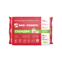 Теплоизоляция ROCKWOOL  / РОКВУЛ Лайт Баттс СКАНДИК 800*600*50 5,76 кв.м.