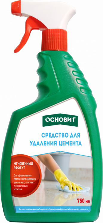 Средство для удаления цемента ОСНОВИТ Сэйфскрин SGI1 0,75 л Средство для удаления цемента ОСНОВИТ Сэйфскрин SGI1 0,75 л