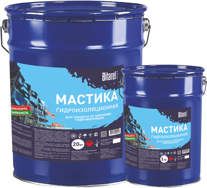 Мастика гидроизоляционная BITAREL-М Мастика гидроизоляционная BITAREL-М