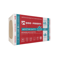 Звукоизоляция ROCKWOOL / Роквул АКУСТИК БАТТС 1000*600*100 3,00 кв.м.