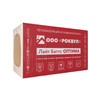 Теплоизоляция ROCKWOOL  / РОКВУЛ ЛАЙТ БАТТС ОПТИМА 1000*600*50 6 кв.м.