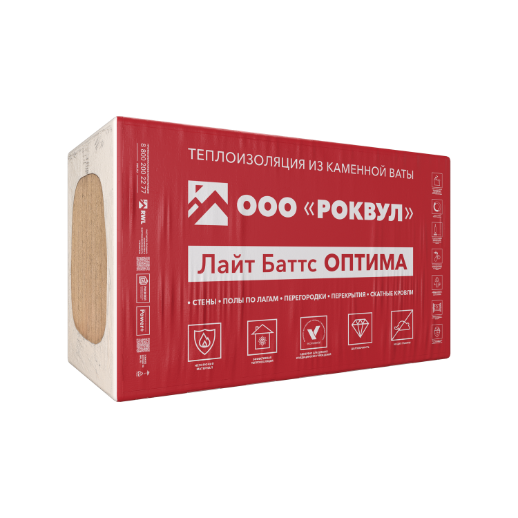 Теплоизоляция ROCKWOOL / РОКВУЛ ЛАЙТ БАТТС ОПТИМА 1000*600*50 6 кв.м. Теплоизоляция ROCKWOOL / РОКВУЛ ЛАЙТ БАТТС ОПТИМА 1000*600*50 6 кв.м.
