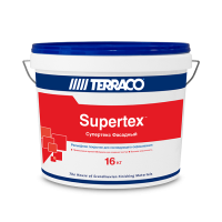 Supertex Exterior/Супертекс Фасадный низкотекстурный слой для машинного нанесения 16 кг/ведроСупертекс Фасадный