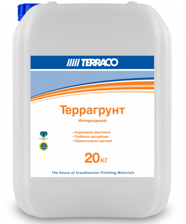 Terragrunt Interior (Terraprimer)/Террагрунт Интерьерный проникающая грунтовка для внутренних работ 5/10/20 кг/ведро Terragrunt Interior (Terraprimer)/Террагрунт Интерьерный проникающая грунтовка для внутренних работ 5/10/20 кг/ведро