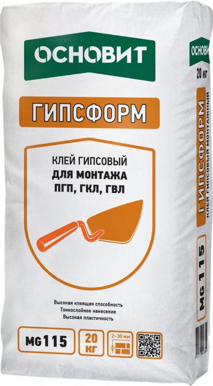 Клей гипсовый Основит Гипсформ MG115 Клей гипсовый Основит Гипсформ MG115