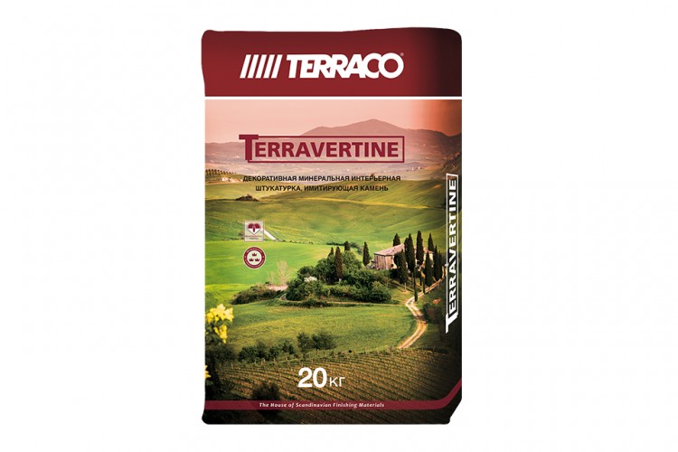 TERRAVERTINE / Терравертин / Натуральная минеральная моделируемая декоративная штукатурка