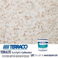 Terralite Fine Sunlight TS-207-F/Терралит Мелкозернистый TS-207-F декоративная штукатурка на основе мраморной крошки 15 кг/ведро